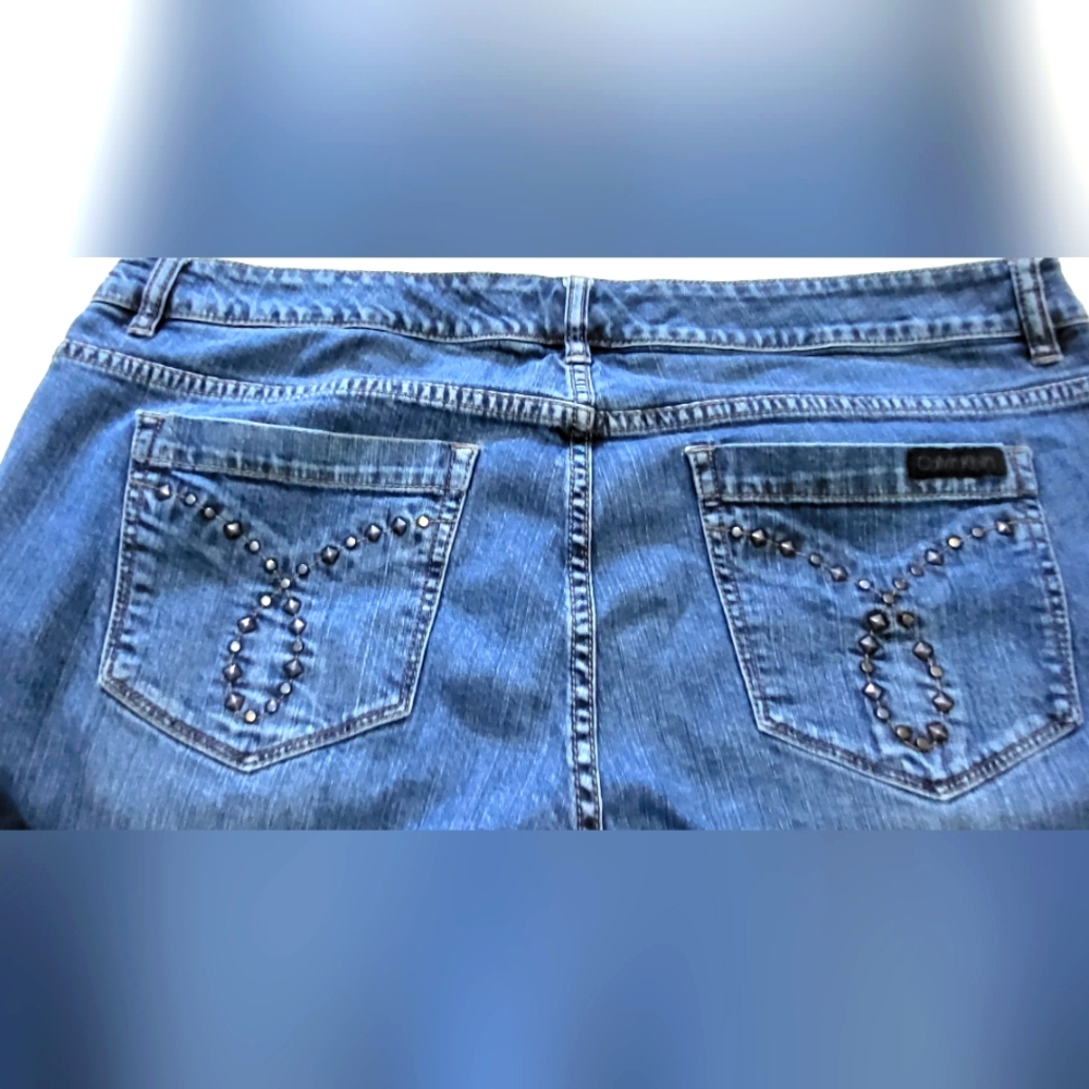 Calvin Klein Vintage Blue Jeans with Studded Pockets